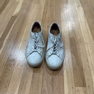 KOIO Gray Leather Sneakers